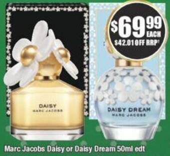 Chemist Warehouse Marc Jacobs Daisy or Daisy Dream 50ml offer