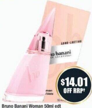 Chemist Warehouse Bruno Banani Woman 50ml edt offer
