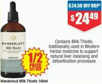 Chemist Warehouse Wanderlust Milk Thistle 140ml offer