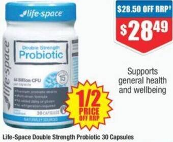 Chemist Warehouse Life-Space Double Strength Probiotic 30 Capsules offer