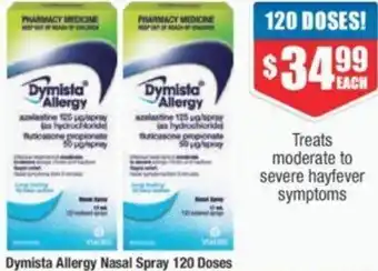 Dymista Allergy Nasal Spray 120 Doses