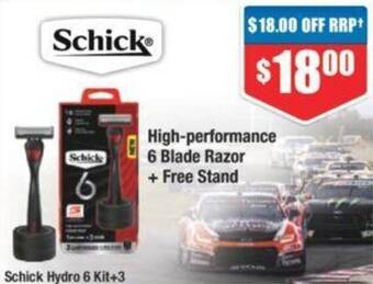 Chemist Warehouse Schick Hydro 6 Kit+3 offer