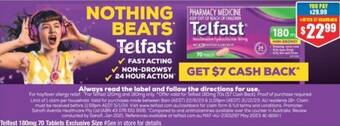 Chemist Warehouse Telfast 180mg 70 Tables offer