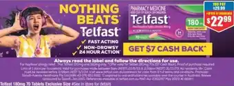 Chemist Warehouse Telfast 180mg 70 Tables offer
