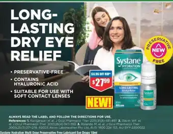 Chemist Warehouse Systane Hydration Multi Dose Preservative Free Lubricant Eye Drops 10ml offer