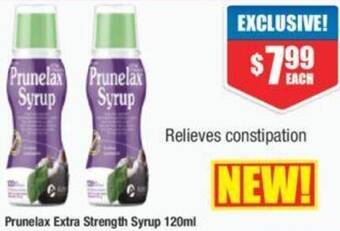 Chemist Warehouse Prunelax Extra Strength Syrup 120ml offer