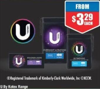 Chemist Warehouse U By Kotex Range offer