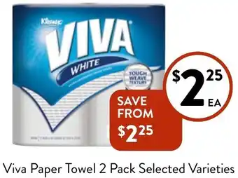 Foodworks Viva Paper Towel 2 Pack offer