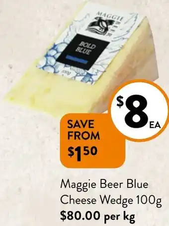 Maggie Beer Blue Cheese Wedge 100g