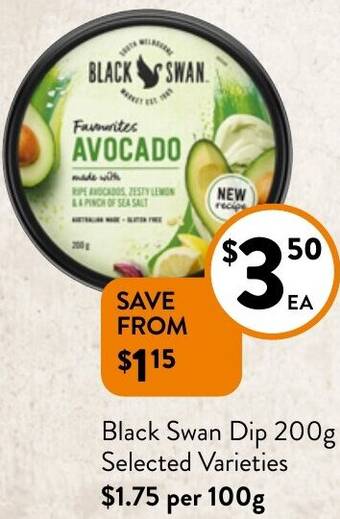 Foodworks Black Swan Dip 200g offer