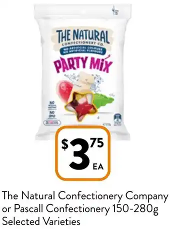 The Natural Confectionery Company or Pascall Confectionery 150-280g
