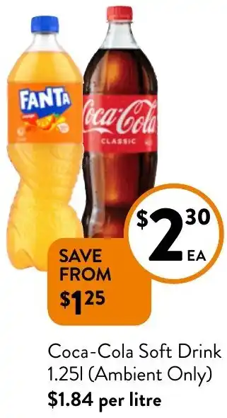 Coca-Cola Soft Drink 1.25l