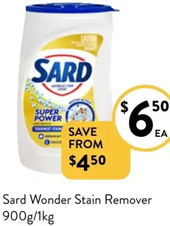 Sard Wonder Stain Remover 900g/1kg