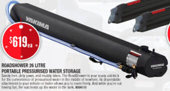 Opposite Lock ROADSHOWER 26 LITRE PORTABLE PRESSURISED WATER STORAGE offer