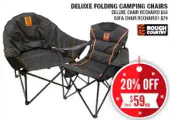 DELUXE FOLDING CAMPING CHAIRS
