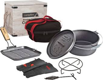 BCF Campfire lawson 7 piece cast iron set offer