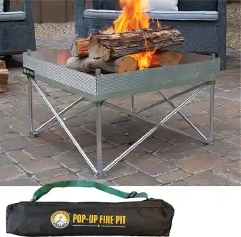 BCF Fireside portable popup fire pit offer