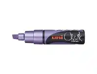Officeworks Uni Liquid Chalk Marker Chisel Tip Metallic Violet offer