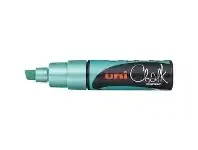 Officeworks Uni Liquid Chalk Marker Chisel Tip Metallic Green offer
