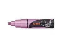 Officeworks Uni Liquid Chalk Marker Chisel Tip Metallic Pink offer