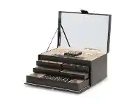 Bevilles Jewellery Wolf Marrakesh Large Jewellery Box Black offer