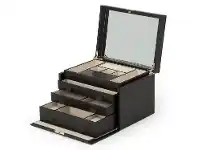 Bevilles Jewellery Wolf Palermo Large Jewellery Box Black offer