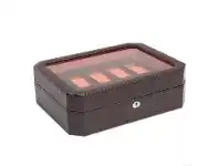 Bevilles Jewellery Wolf Windsor 10 Pc Watch Box Brown/Orange offer