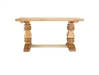 LivingStyles Newport White Cedar Timber Pedestal Console Table, 183cm offer