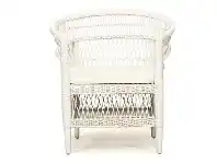 LivingStyles Malawi Rattan Armchair, White offer