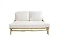 LivingStyles Lombok Teak Timber Sofa, 2 Seater offer
