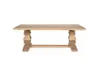 Newport Mindi Wood Pedestal Dining Table, 260cm