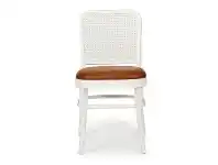 LivingStyles Lachlan Birch Timber & Rattan Dining Chair, White offer