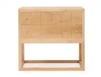 Lisette American Oak Timber Bedside Table