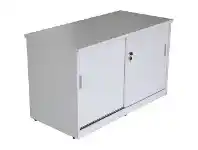 Officeworks Stilford Professional Sliding Door Credenza 1200mm White offer