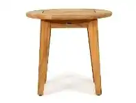 LivingStyles Maroochydore Teak Timber Round Outdoor Side Table offer