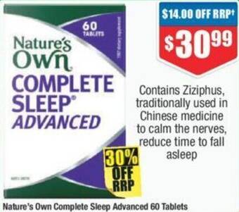 Chemist Warehouse Nature's Own Complete Sleep Advanced 60 Tablets offer