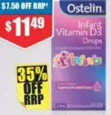 Chemist Warehouse Ostelin Infant Vitamin D3 Drops offer