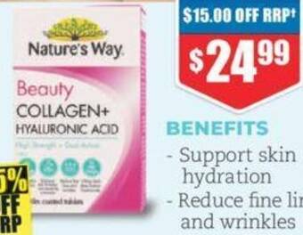 Chemist Warehouse Beauty COLLAGEN+ HYALURONIC ACID offer
