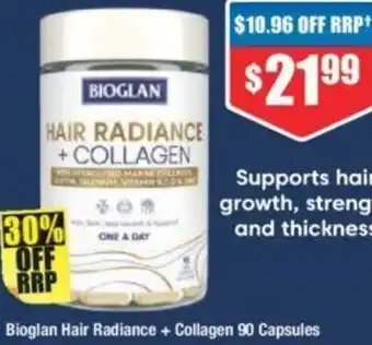 Bioglan Hair Radiance + Collagen 90 Capsules