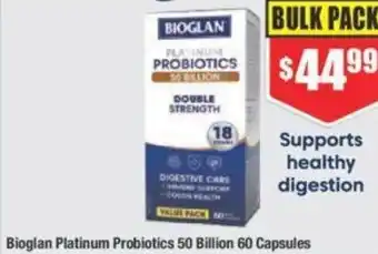 Chemist Warehouse Bioglan Platinum Probiotics 50 Billion 60 Capsules offer