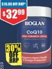 Chemist Warehouse Bioglan CoQ10 High Strength 300mg offer