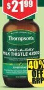 Chemist Warehouse Thompson's One-A-Day Milk Thistle 42000 60 Capsules offer