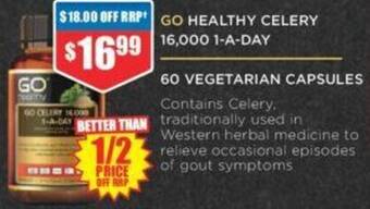 Chemist Warehouse GO HEALTHY CELERY 16,000 1-A-DAY offer