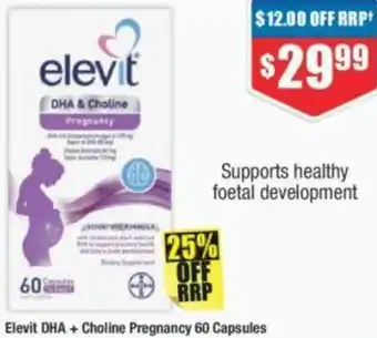 Chemist Warehouse Elevit DHA + Choline Pregnancy 60 Capsules offer