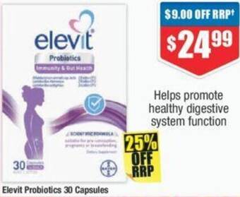 Chemist Warehouse Elevit Probiotics 30 Capsules offer