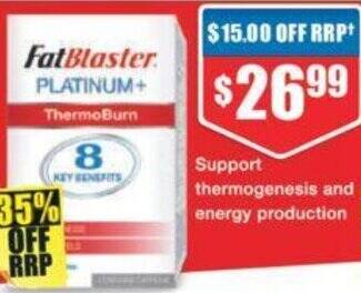 Chemist Warehouse Platinum + ThermoBurn 40 Capsules offer