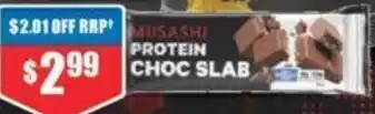 Chemist Warehouse MUSASHI PROTEIN CHOC SLAB offer
