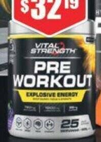 Chemist Warehouse VITAL STRENGTH PRE WORKOUT offer