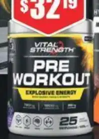 Chemist Warehouse VITAL STRENGTH PRE WORKOUT offer