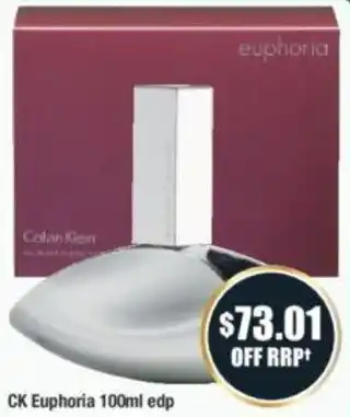 Chemist Warehouse CK Euphoria 100ml edp offer